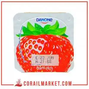 ياغورت بفواكه الفراولة دانون 100غ
