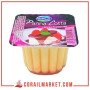 Yaourt nappée framboise  panna cotta soummam 100 g