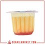 Yaourt nappée framboise  panna cotta soummam 100 g