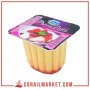Yaourt nappée framboise  panna cotta soummam 100 g